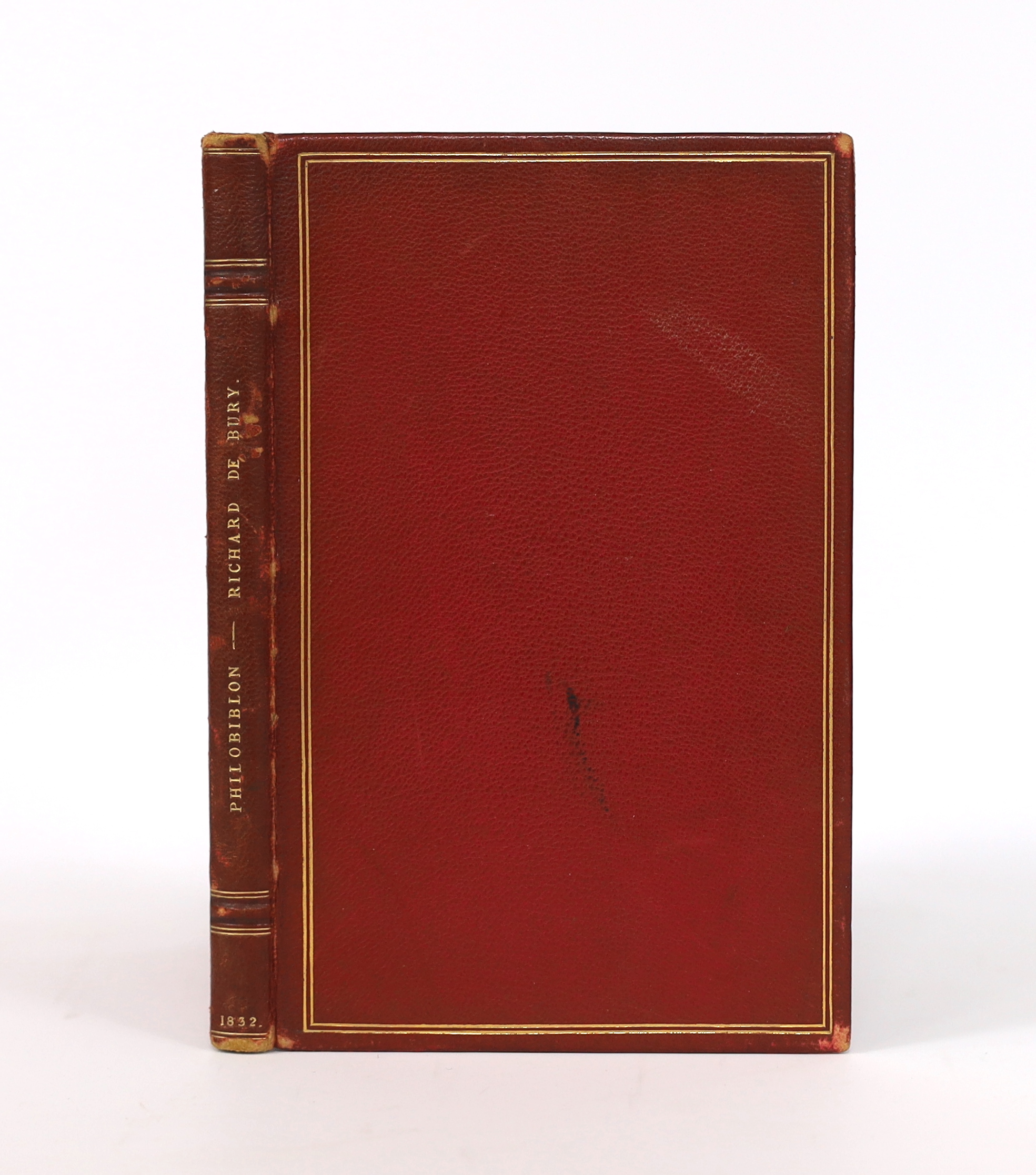 Bury, Richard de - Philobiblon, a Treatise on the Love of Books by Richard de Bury, Bishop of Durham, Written in MCCCXLIV, and Translated from the First Edition, MCCCCLXXIII. With some collations. 1st edition in English,